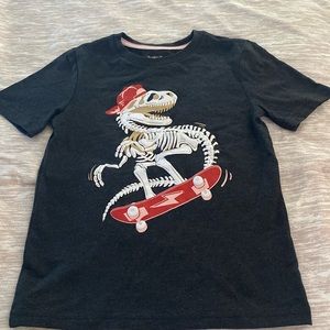 Tommy Bahama Boy Dinosaur Skateboard Tee Shirt S (5-6) Kids